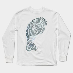 Tribal Manatee Long Sleeve T-Shirt